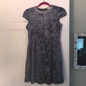 Girls velvet dress.